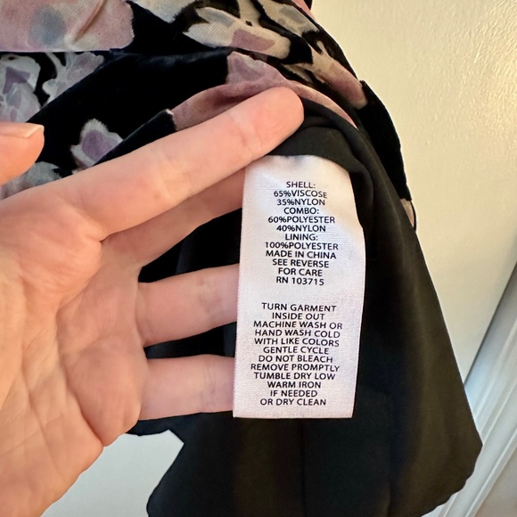 Nanette Lepore Velvet Floral Mini Dress - Picture 6 of 9